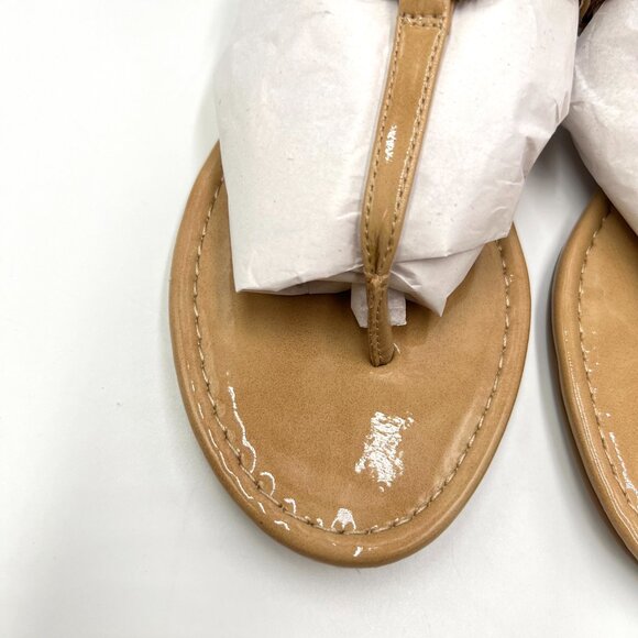 Circus NY Sam Edelman Size 7.5 Tan Beige Ceila Medallion Flat Sandals Shoes - Picture 3 of 12